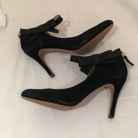 Nine West Classic black heels with bow detail - Picture 1 of 5